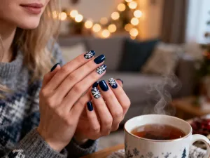 Kobieta z elegancką, lśniącą fryzurą typu bob w nowoczesnym salonie fryzjerskim.